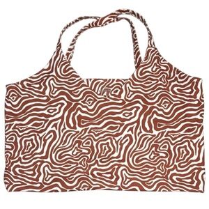 Cotton On Sports Tank Brown & White‎ Criss-Cross Pull-On in Size 22  GUC